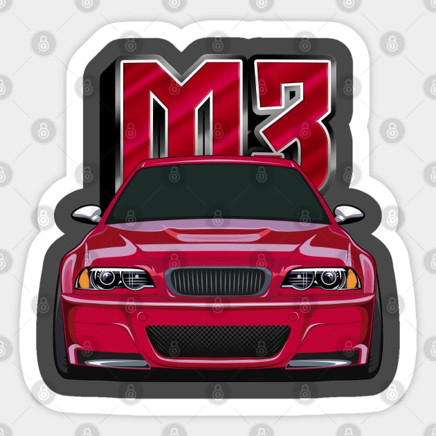 M3 E46 Sticker by Automotive_King